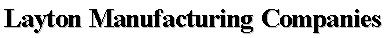 Layton Manufacturing Title (front page)